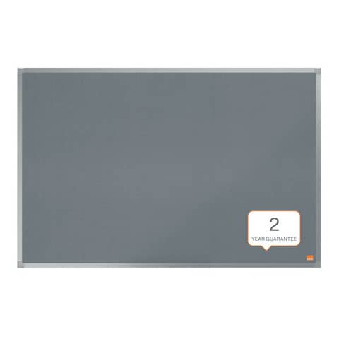 Pannello in feltro Nobo Essence 90xH.60 cm grigio 1915205